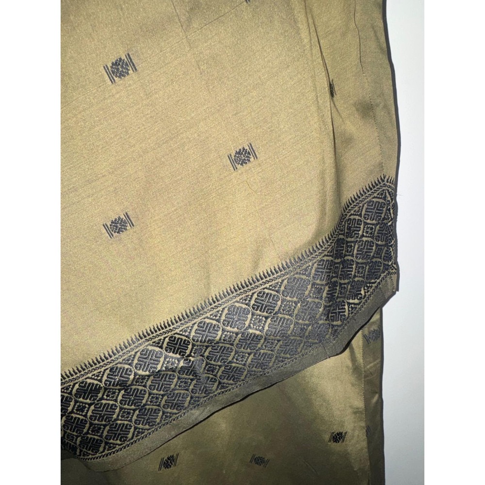 Y2K Boho Free People Asymmetrical Midi Skirt size 9 worn once | sari/ indian - Picture 3 of 8